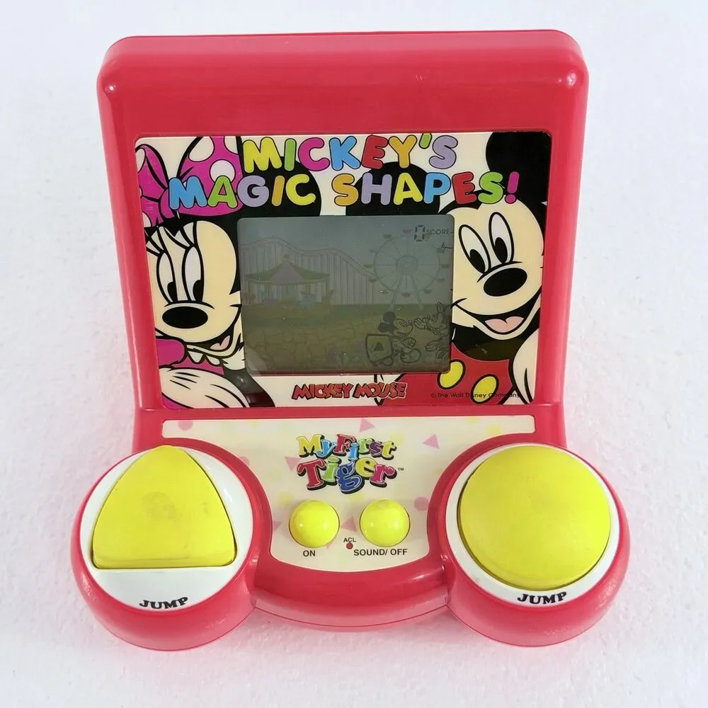 Vintage 1994 Tiger Electronics Mickey's Magic Shapes Handheld Disney Game Tested